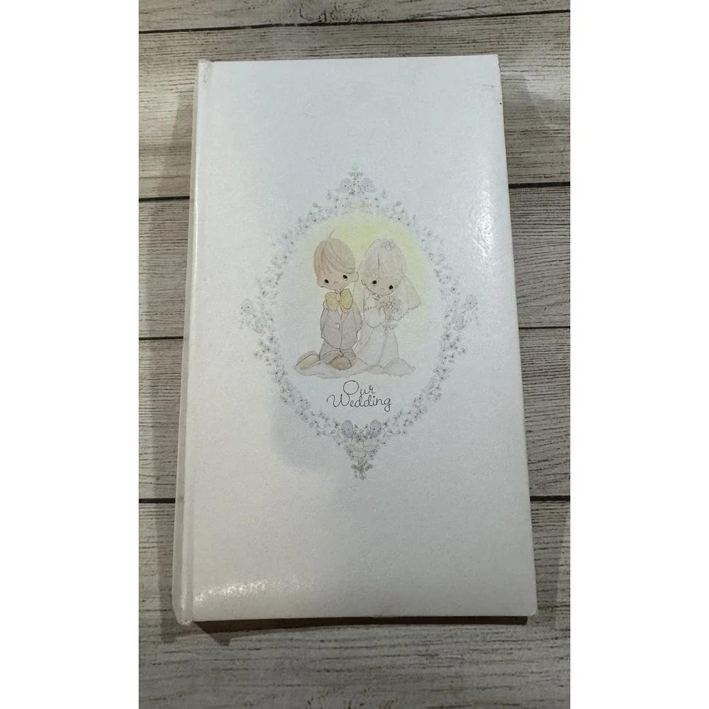 VTG Precious Moments Flip Photo Album Wedding Book Holds 40 3.5